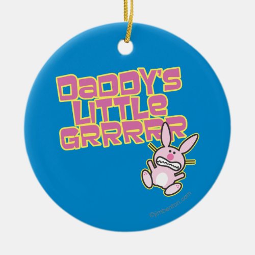 Daddys Little Girl Ceramic Ornament