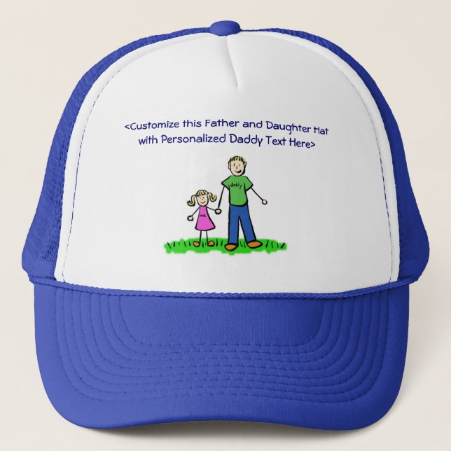 Daddy's Little Girl Custom Cap or Hat (Blond) (Front)
