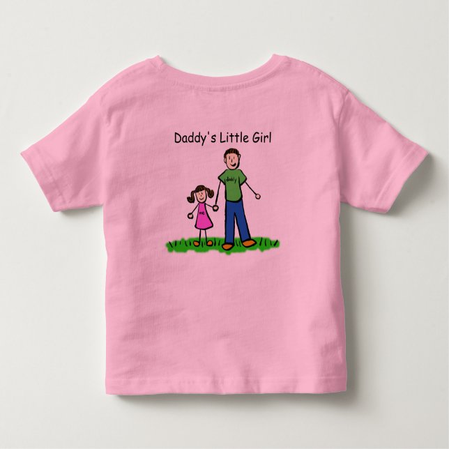 Daddy's Little Girl Drawing T-shirt (Customize) (Back)