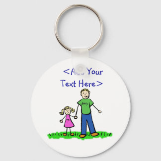 Daddy's Little Girl Keychain (Blond)
