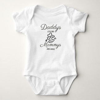 Daddy's little girl Mommy's whole world Baby Bodysuit
