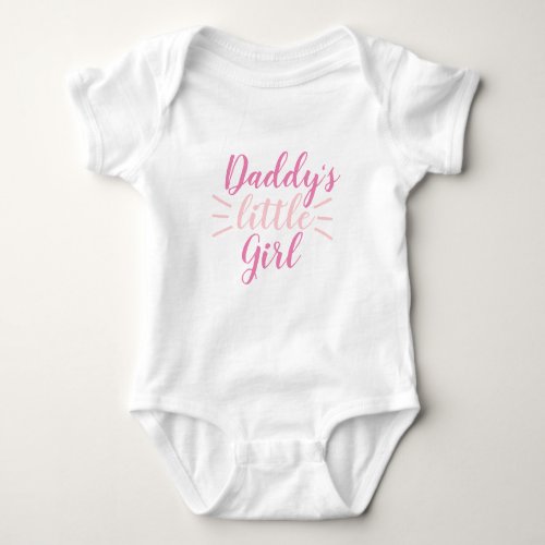 DADDYS LITTLE GIRL one_piece Baby Bodysuit