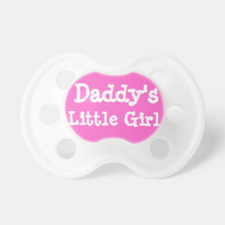 Daddy's Little Girl Pacifiers Hot Pink Binky