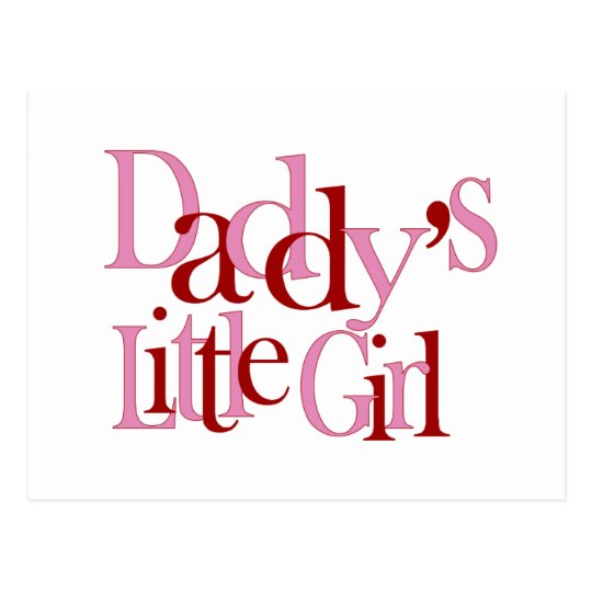 Daddy's Little Girl Postcard