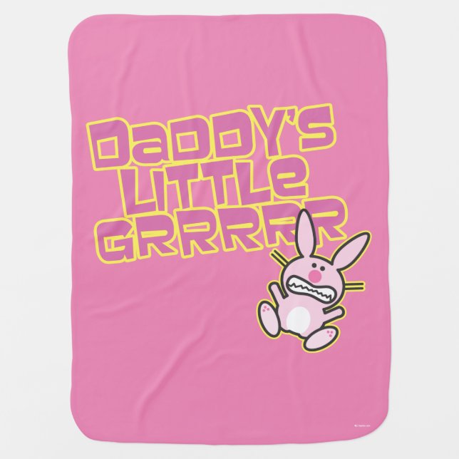 Daddy's Little Girl Stroller Blanket (Front)