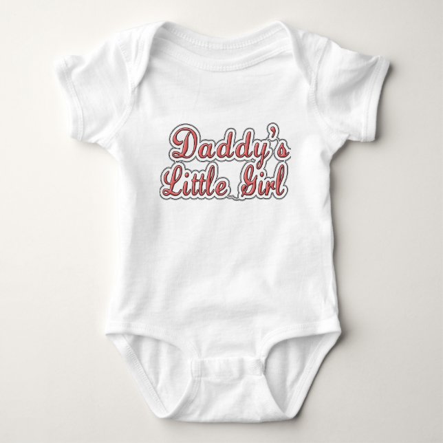Daddy's Little Girl T-Shirt Baby Bodysuit (Front)