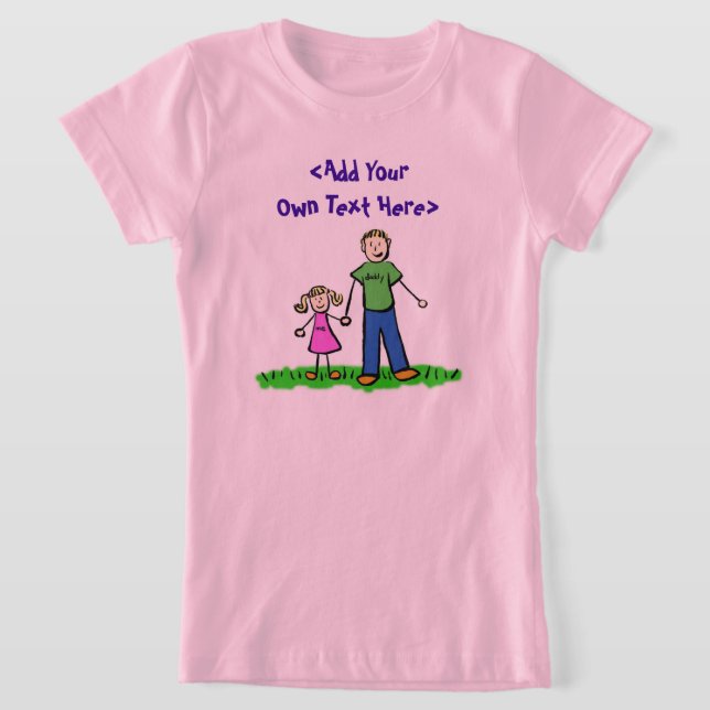 Daddy's Little Girl T-Shirt (Blond) (Laydown)