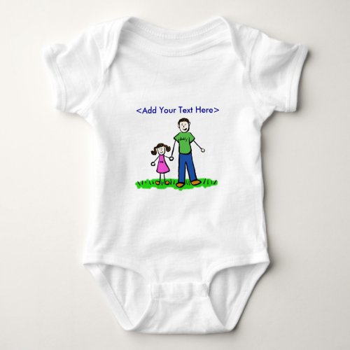 Daddys Little Girl T_Shirt Brunette Baby Bodysuit