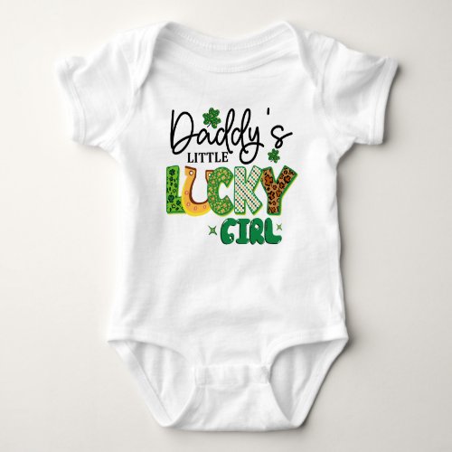 Daddys Little Girl Tee Irish Girl Toddler Kids  Baby Bodysuit