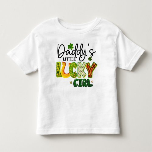 Daddys Little Girl Tee Irish Girl Toddler Kids  Toddler T_shirt