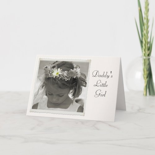 Daddys Little Girl Thank You Card