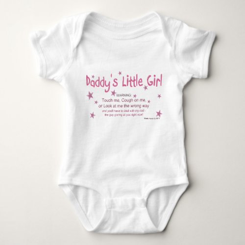 Daddys Little Girl _ Warning _ Shirt