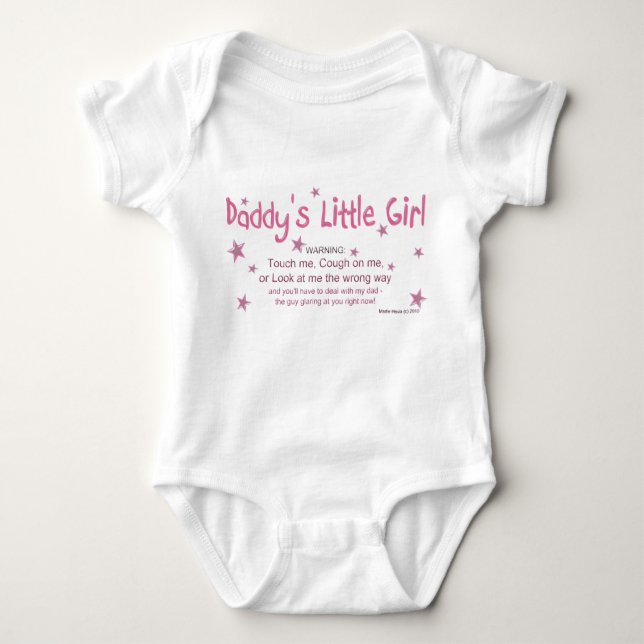 Daddy's Little Girl - Warning - Shirt (Front)