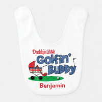 Daddy's Little Golfin' Buddy Bib