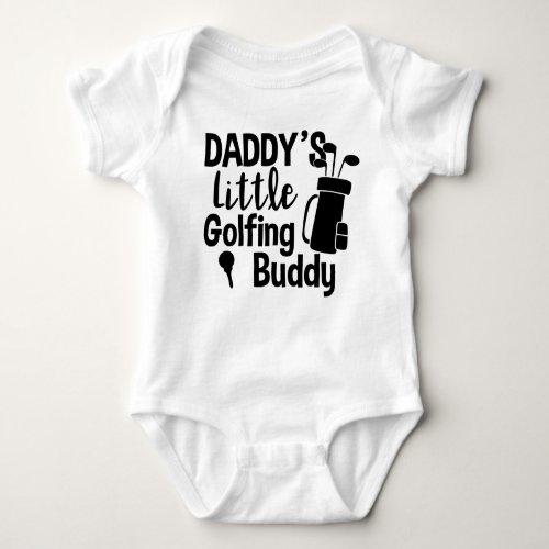 Daddys Little Golfing Buddy Baby Bodysuit
