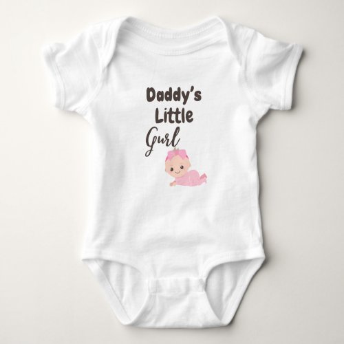 Daddys little gurl jumpsuits design baby bodysuit