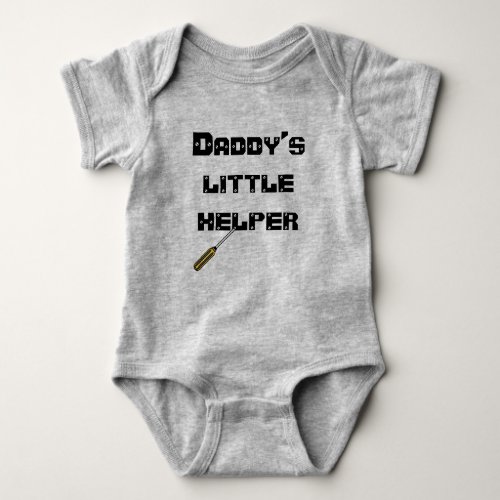 Daddys little helper baby bodysuit