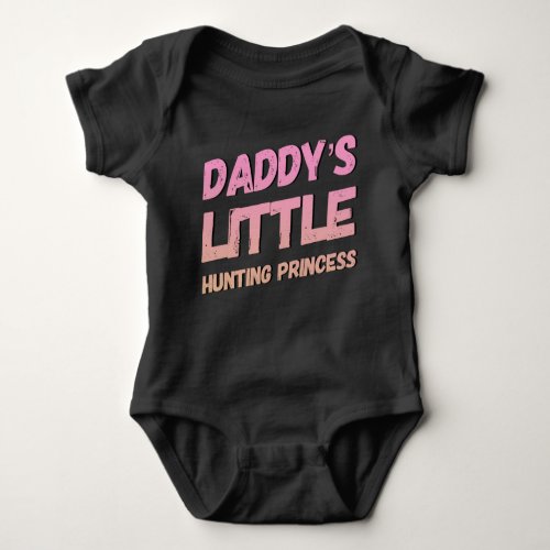 Daddys Little Hunting Princess Baby Bodysuit