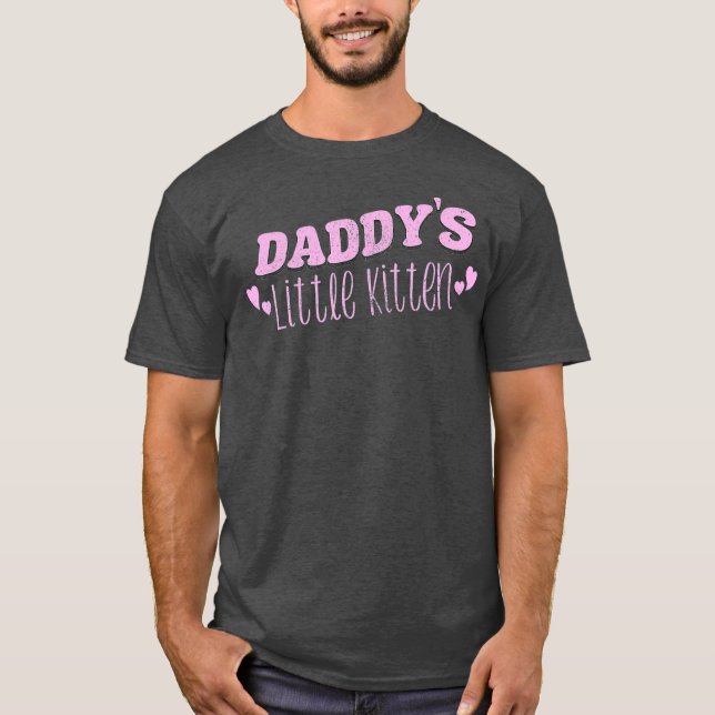 Daddys Little Kitten Cat Play Neko T-Shirt (Front)