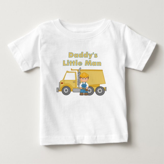 Daddy's Little Man Baby T-Shirt (Front)