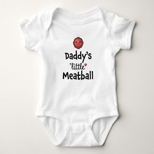 Daddys little meatball baby bodysuit