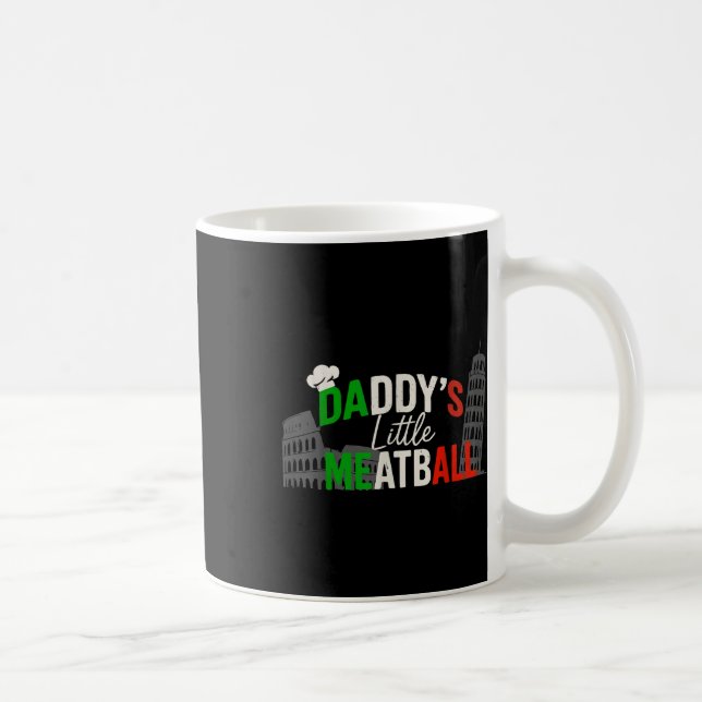 Daddys Little Meatball Mommy's Little Meatball Coffee Mug (Right)