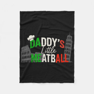 Daddys Little Meatball Mommy's Little Meatball Fleece Blanket