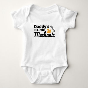 Daddy's Little Mechanic Baby Jersey Bodysuit