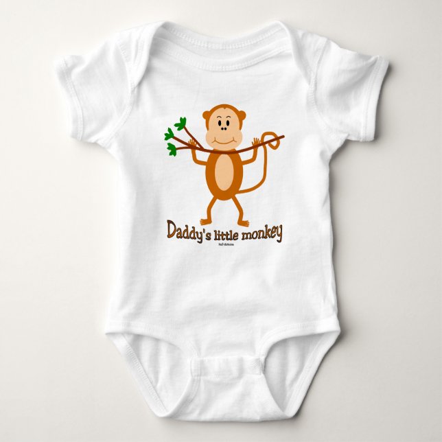 Daddy's Little Monkey baby  s & t-shirts (Front)