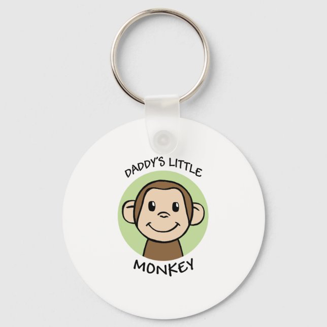 Daddy's Little Monkey Keychain (Front)