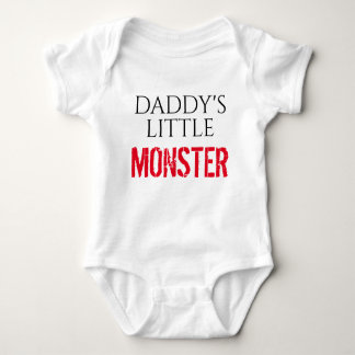 Daddy's little monster baby bodysuit