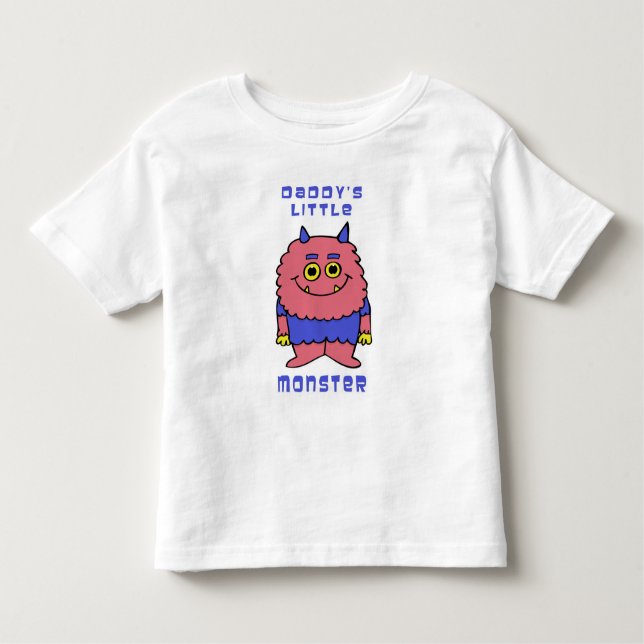Daddy's Little Monster Toddler T-shirt (Front)