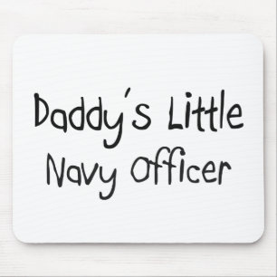 Daddy's Little Navy Officer Mouse Pad