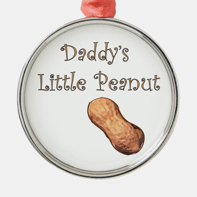Daddy's Little Peanut Ornament (Front)
