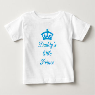 Daddy's little prince, text design with crown baby T-Shirt