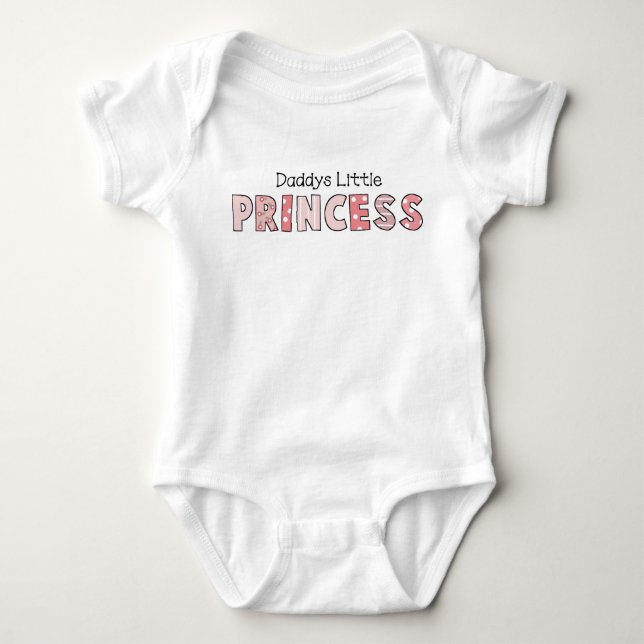Daddy's Little Princess Baby Baby Bodysuit (Front)