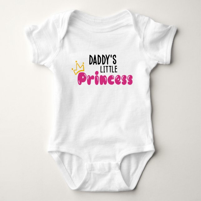 Daddy's Little Princess  Baby Bodysuit (Front)