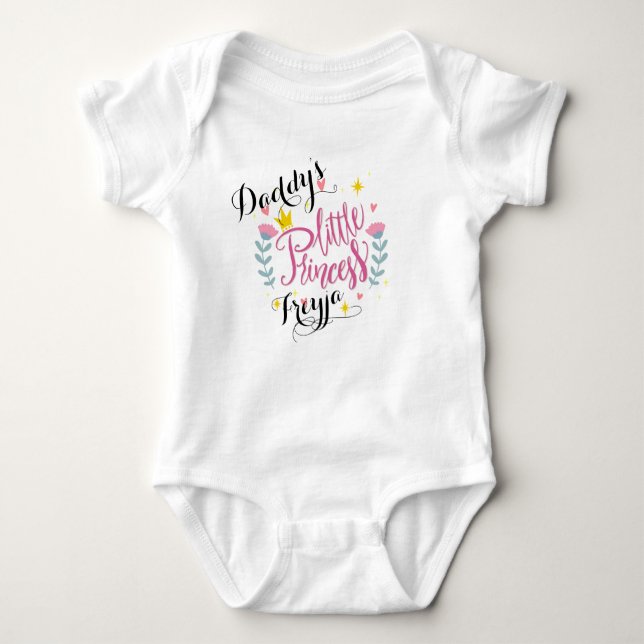 Daddy's Little Princess Baby Bodysuit (Front)