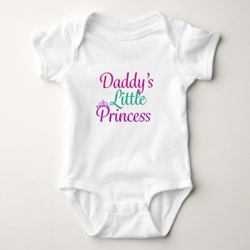 Daddys Little Princess Baby Bodysuit