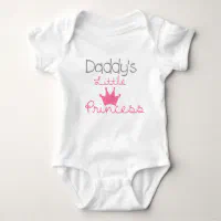 Daddy's Little Princess Baby Jersey Bodysuit, Infant Girl's, Size: 18 Month, White