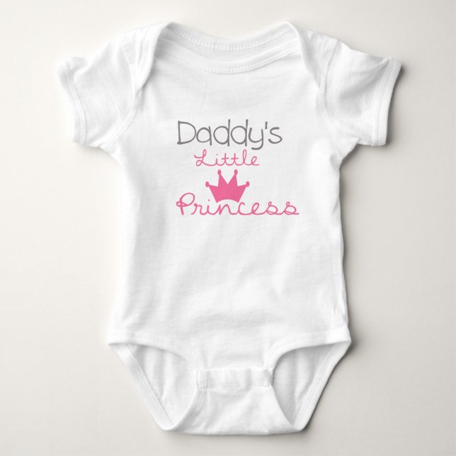 Daddy's Little Princess Baby Jersey Bodysuit (Front)