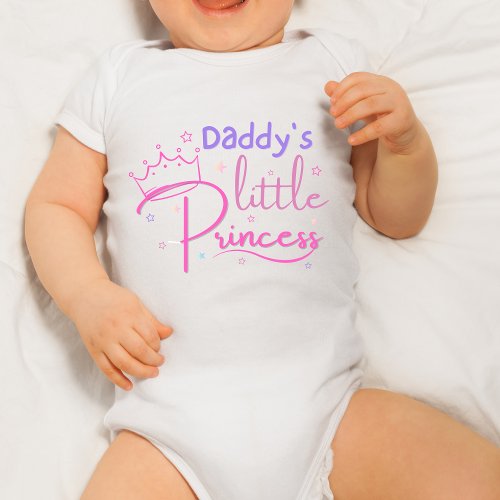 Daddys Little Princess Baby Shirt