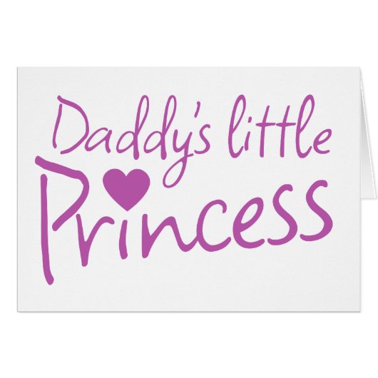 Daddys little princess cards (Front Horizontal)