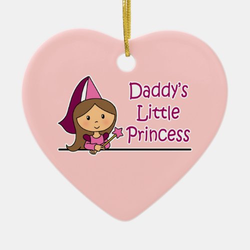 Daddys Little Princess Ceramic Ornament