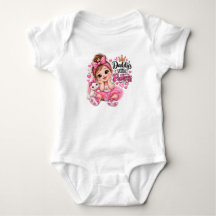 Daddy's Little Princess Cute Baby Girl Bunny Crown