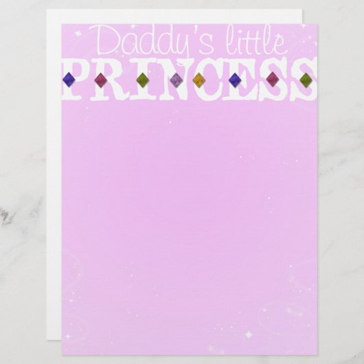 Daddy's Little Princess Letterhead (Front/Back)