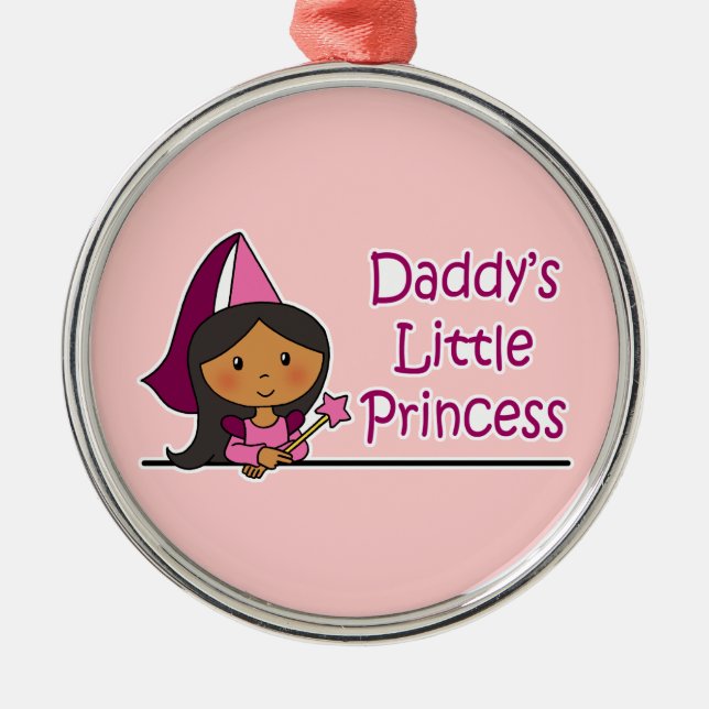 Daddy's Little Princess Metal Ornament (Front)