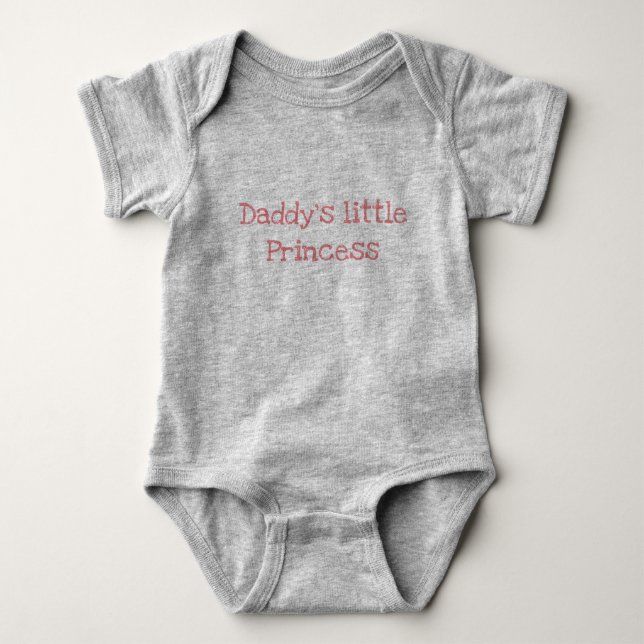 Daddy's little Princess onsie Baby Bodysuit (Front)