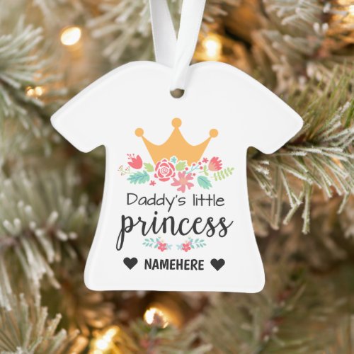 Daddys Little Princess Ornament