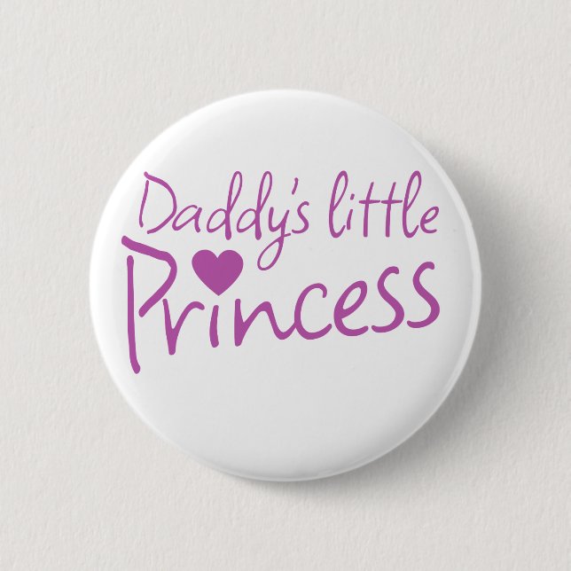 Daddys little princess pinback button (Front)